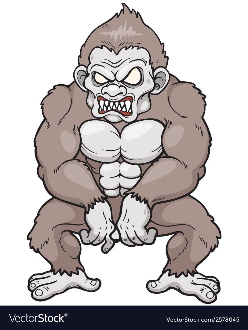 Рисовать злая обезьяна