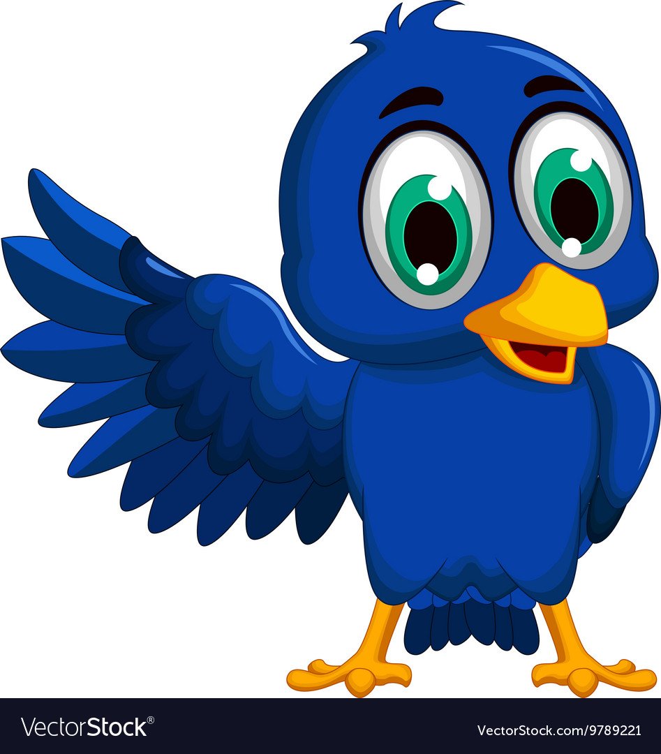 Синяя птица мультяшная