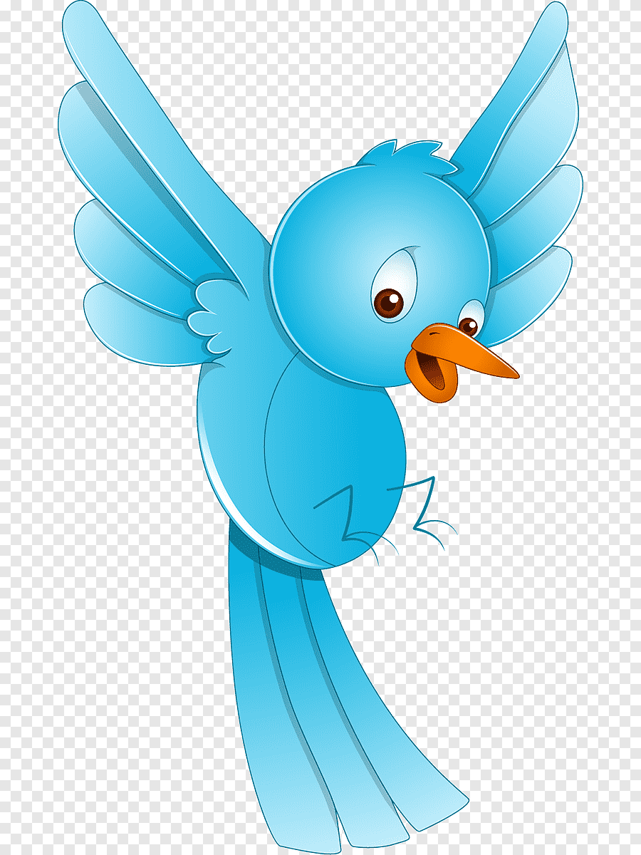 Птица в полёте мультяшная