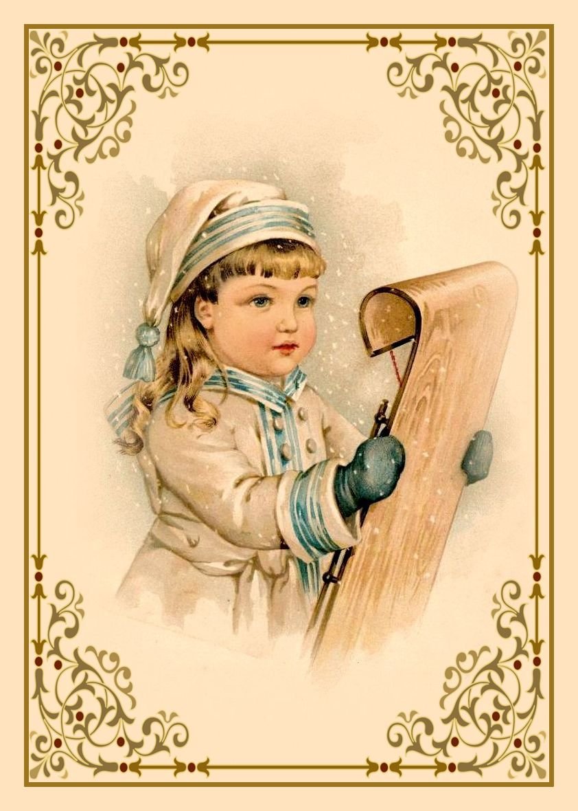 Винтажные картинки дети