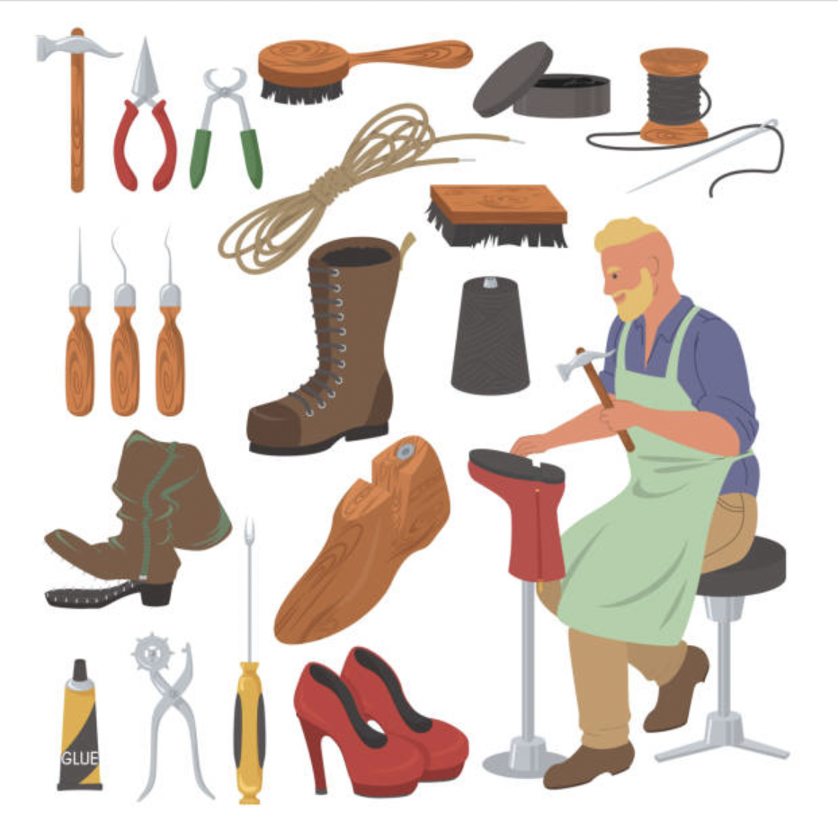 Инструмент обувщика вектор