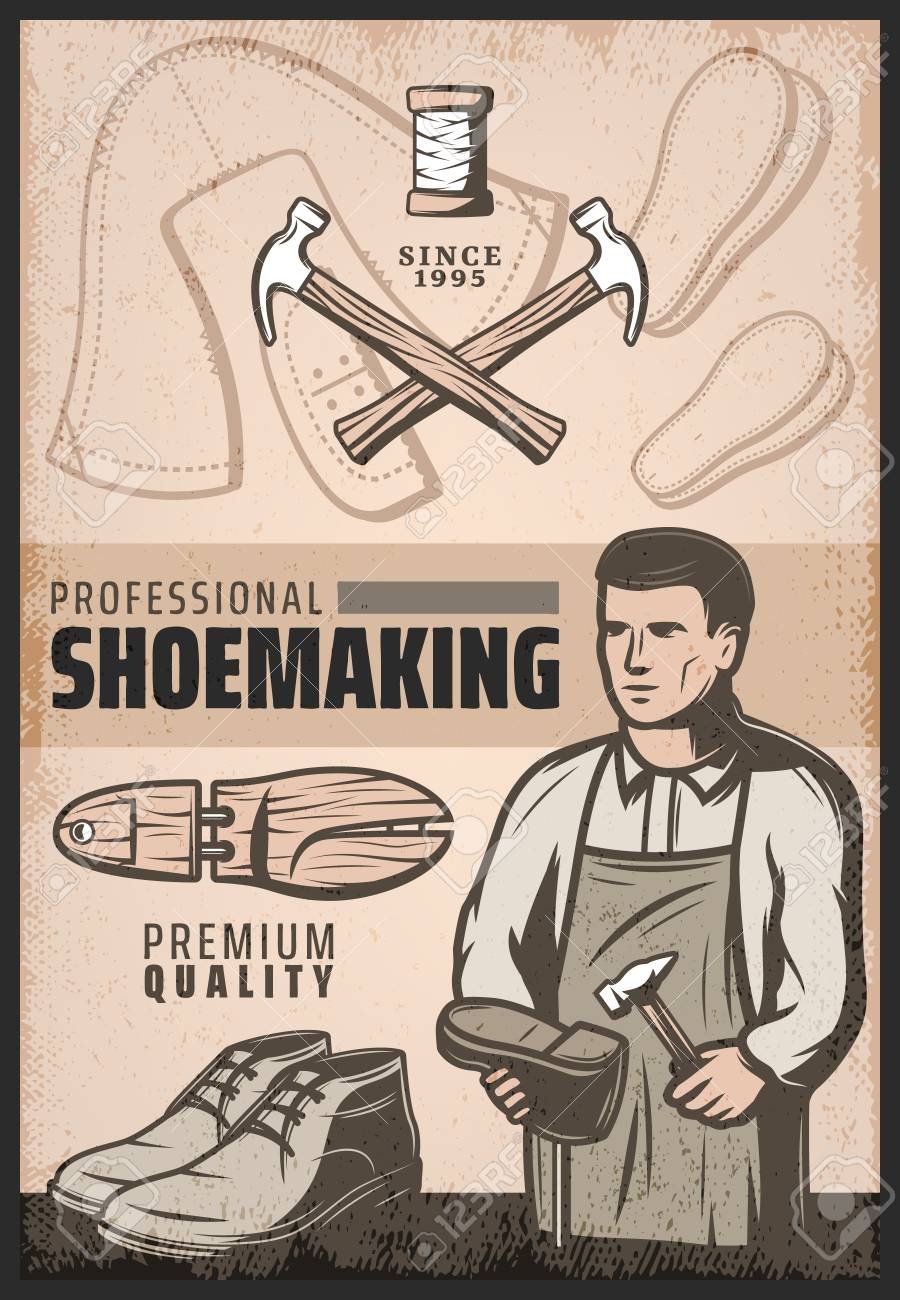 Обувщик по ремонту обуви рисунок