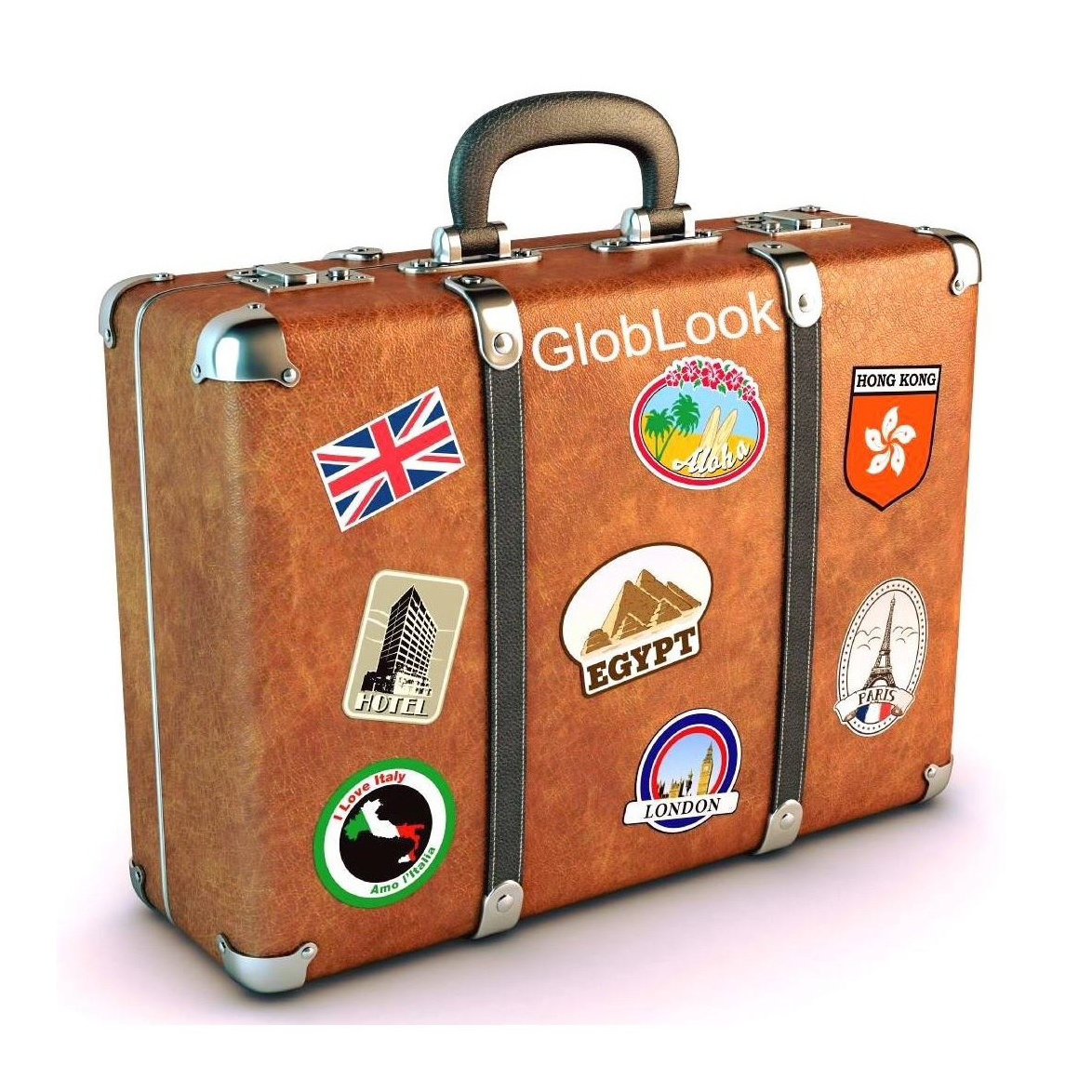 Чемодан туристический старый