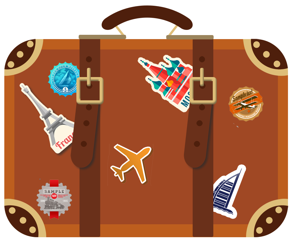 Чемодан пластиковый большой