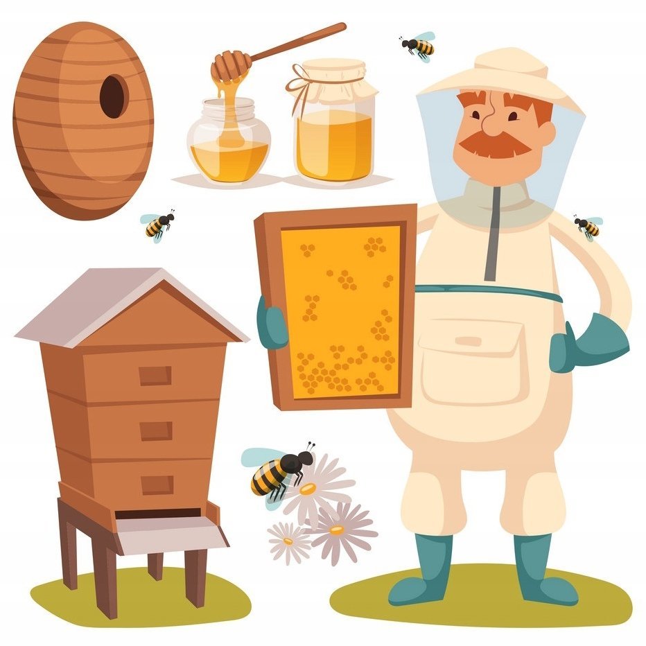 Пчеловод мультяшный