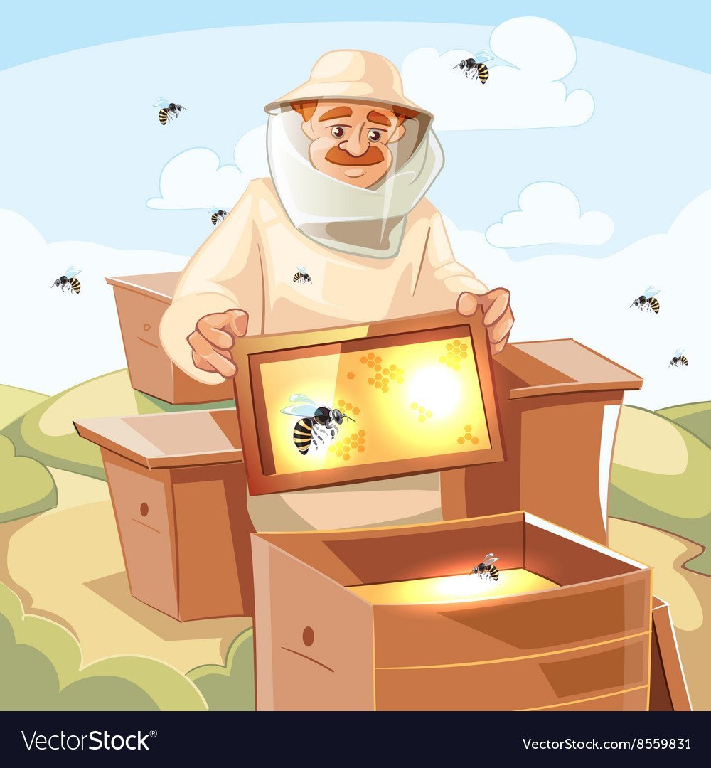 Пчеловод мультяшный