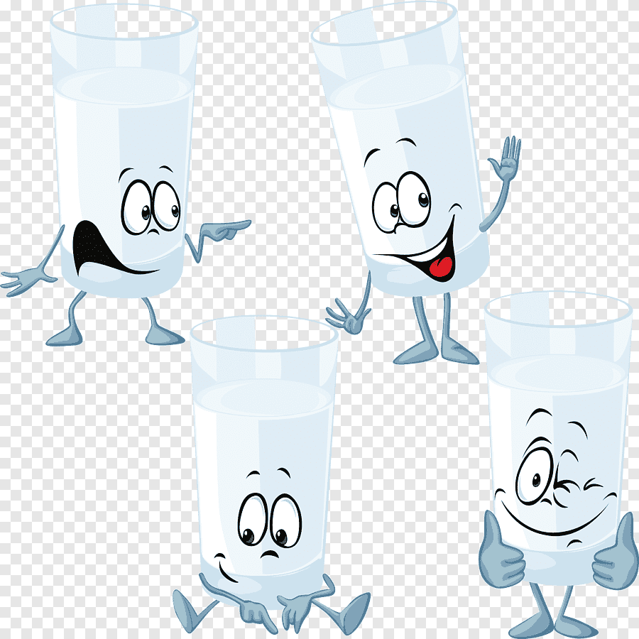 Стакан воды с мордочкой