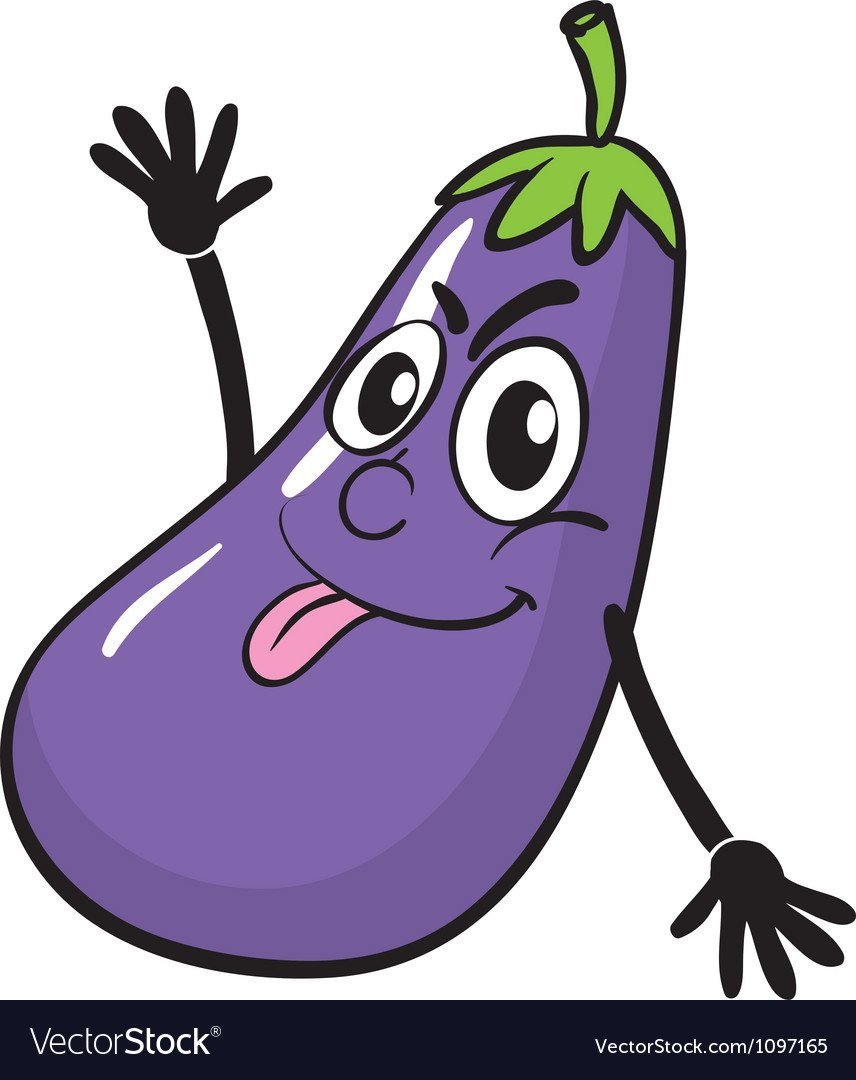 Баклажан мультяшный