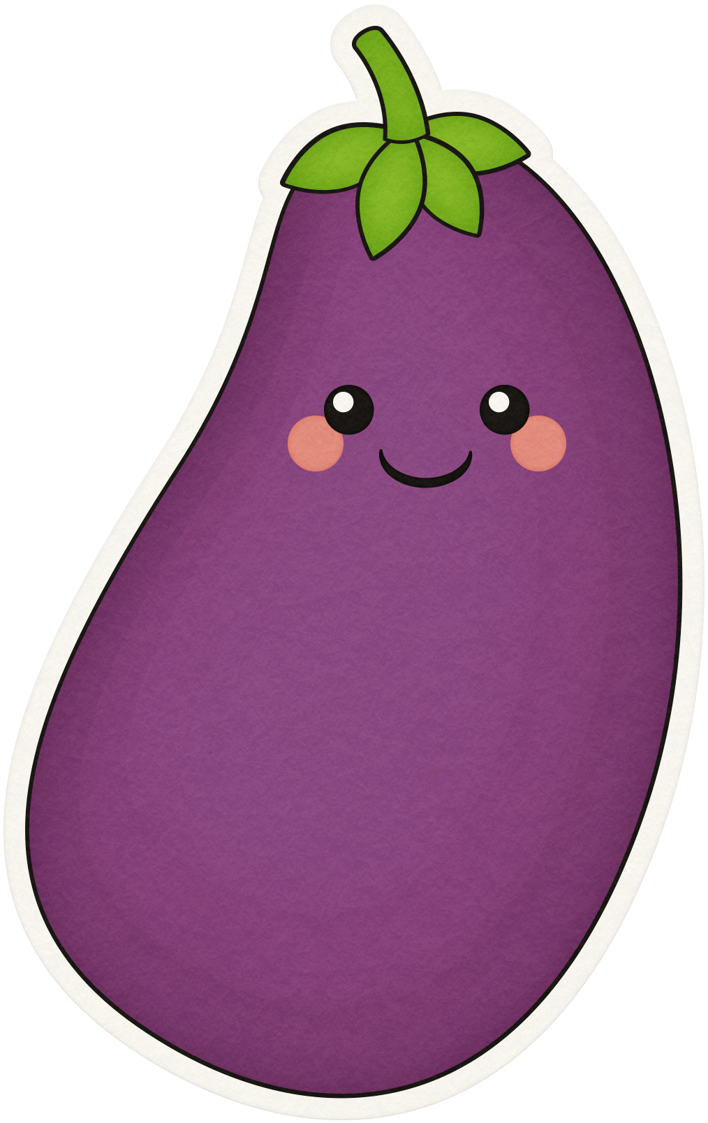 Веселые овощи баклажан