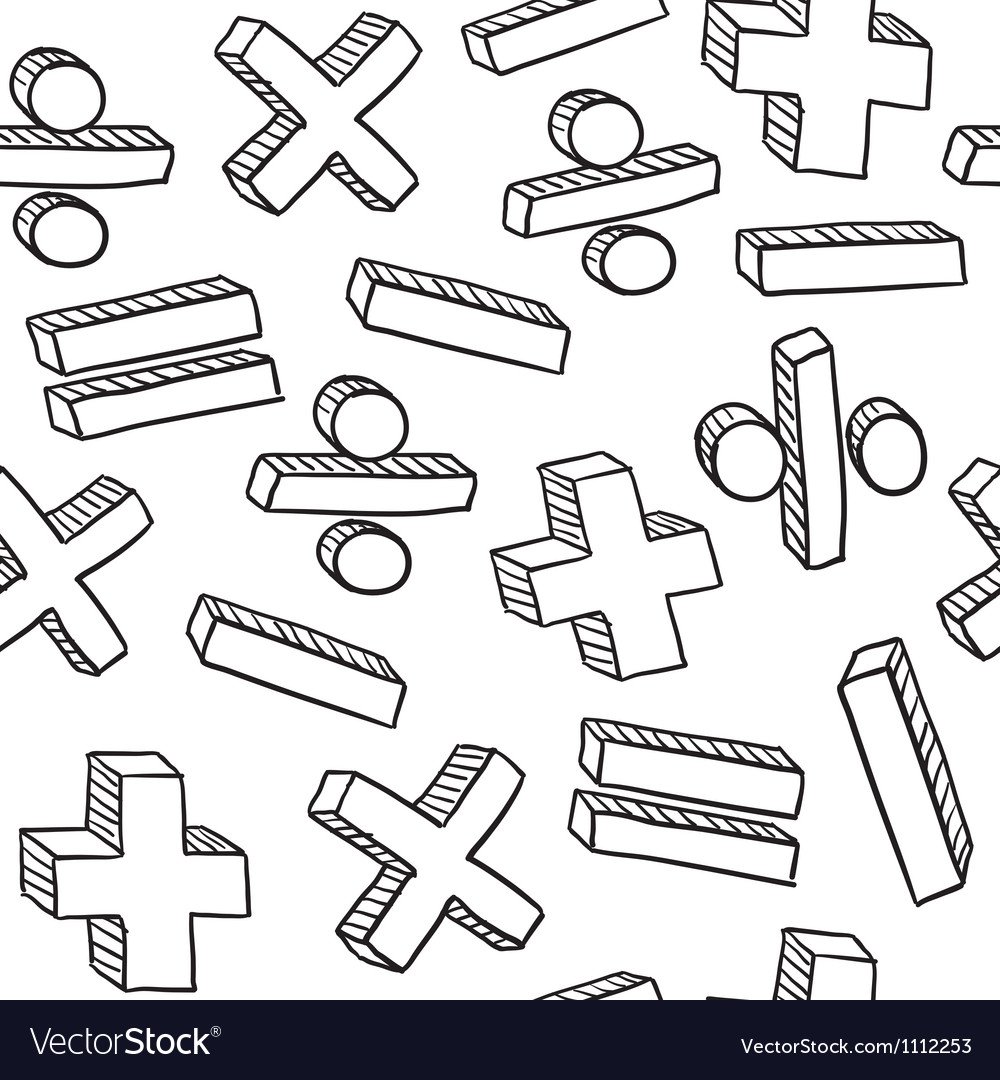 Паттерн математические знаки