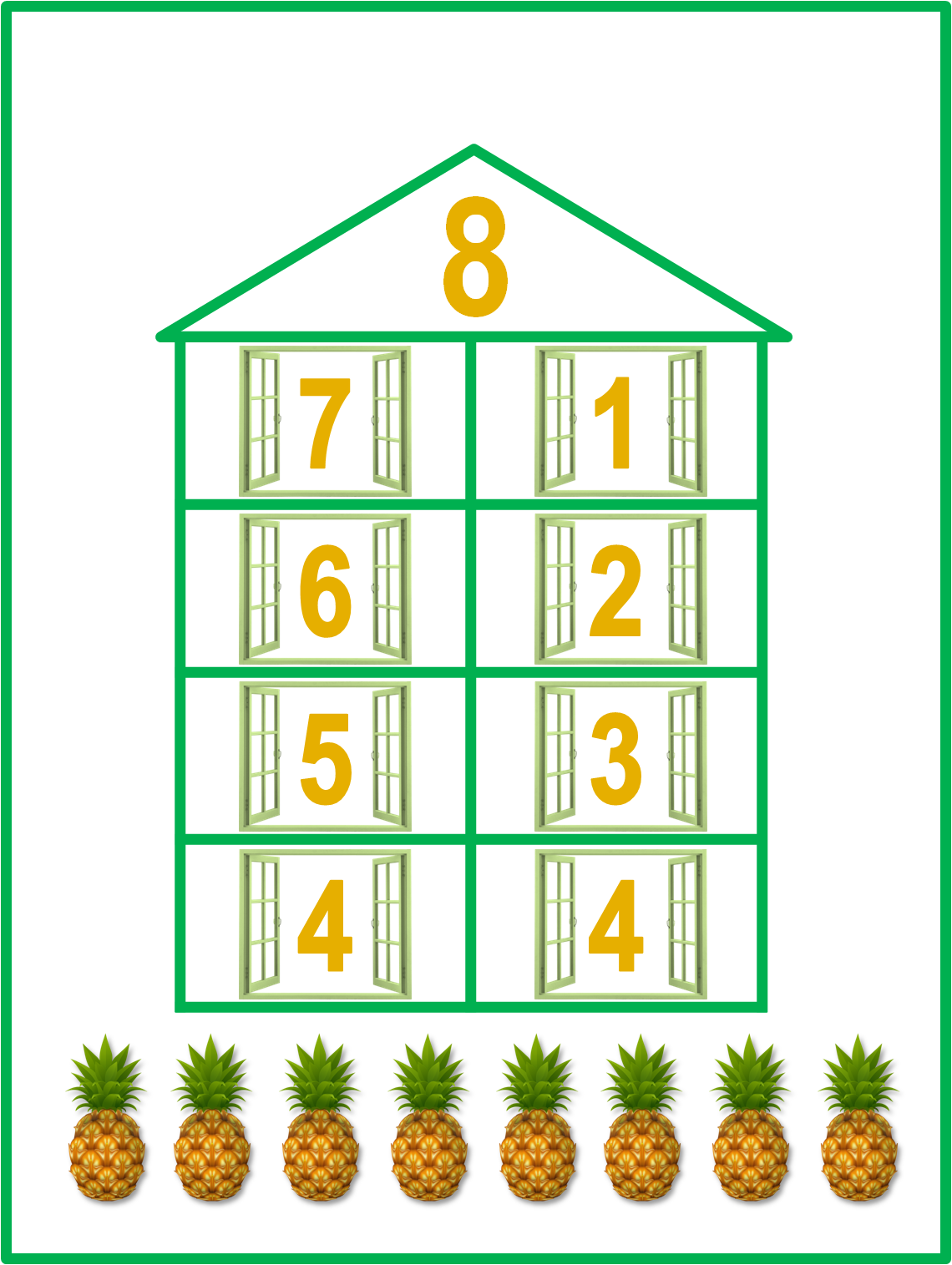 Состав числа 10 числовые домики