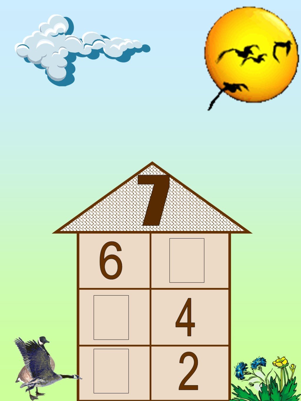 Математические домики для детей