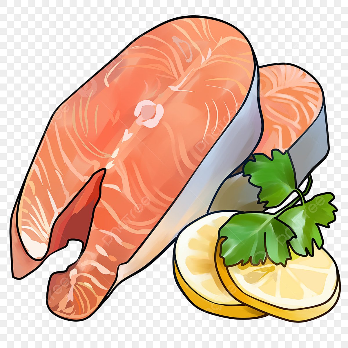 Мясо рыба вектор