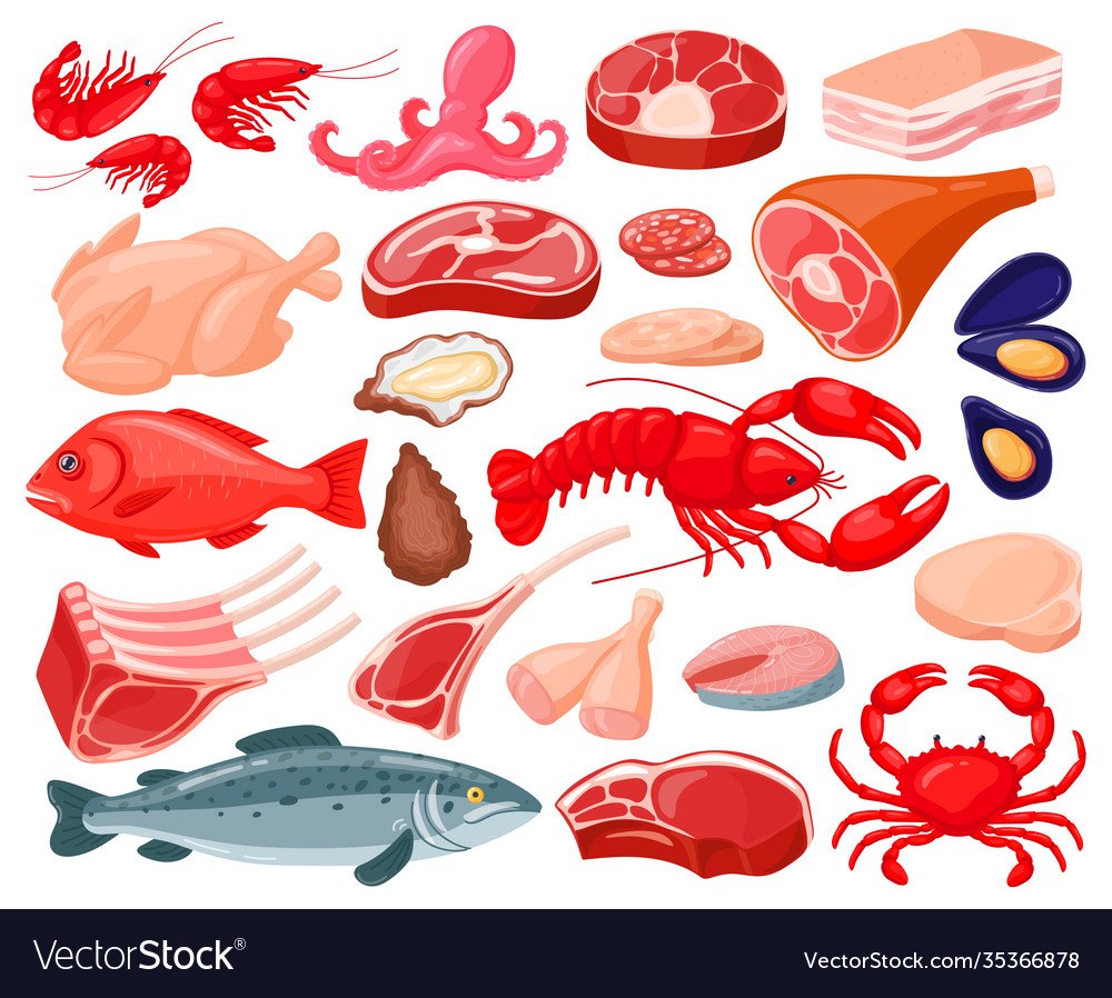 Рыба курица мясо иконка