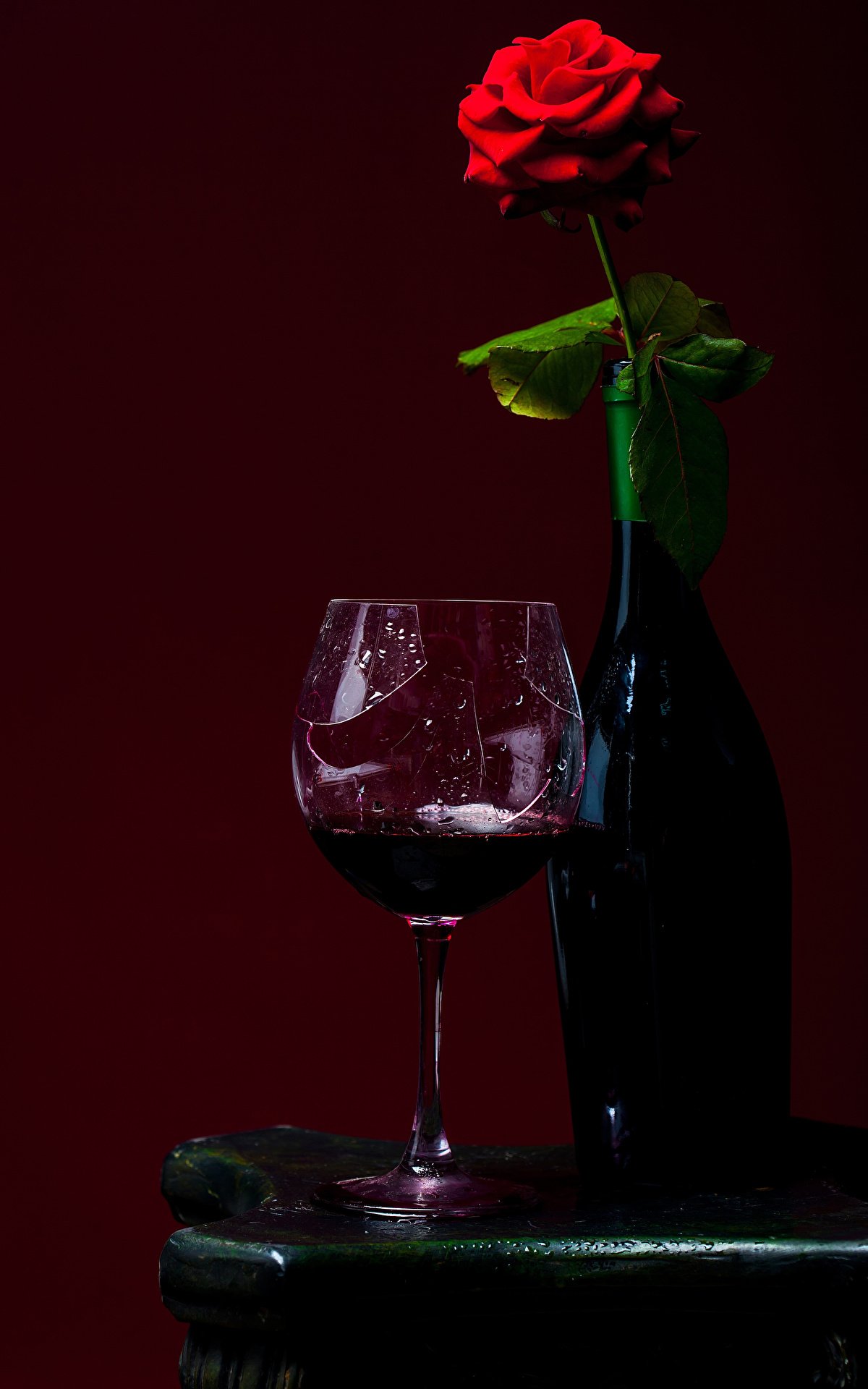 Вино и цветы