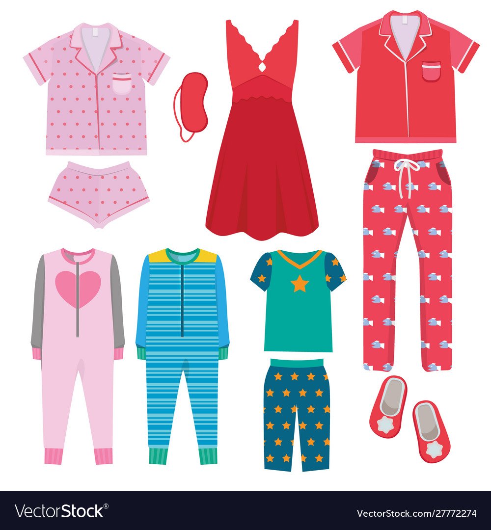 Векторная иллюстрация для пижам