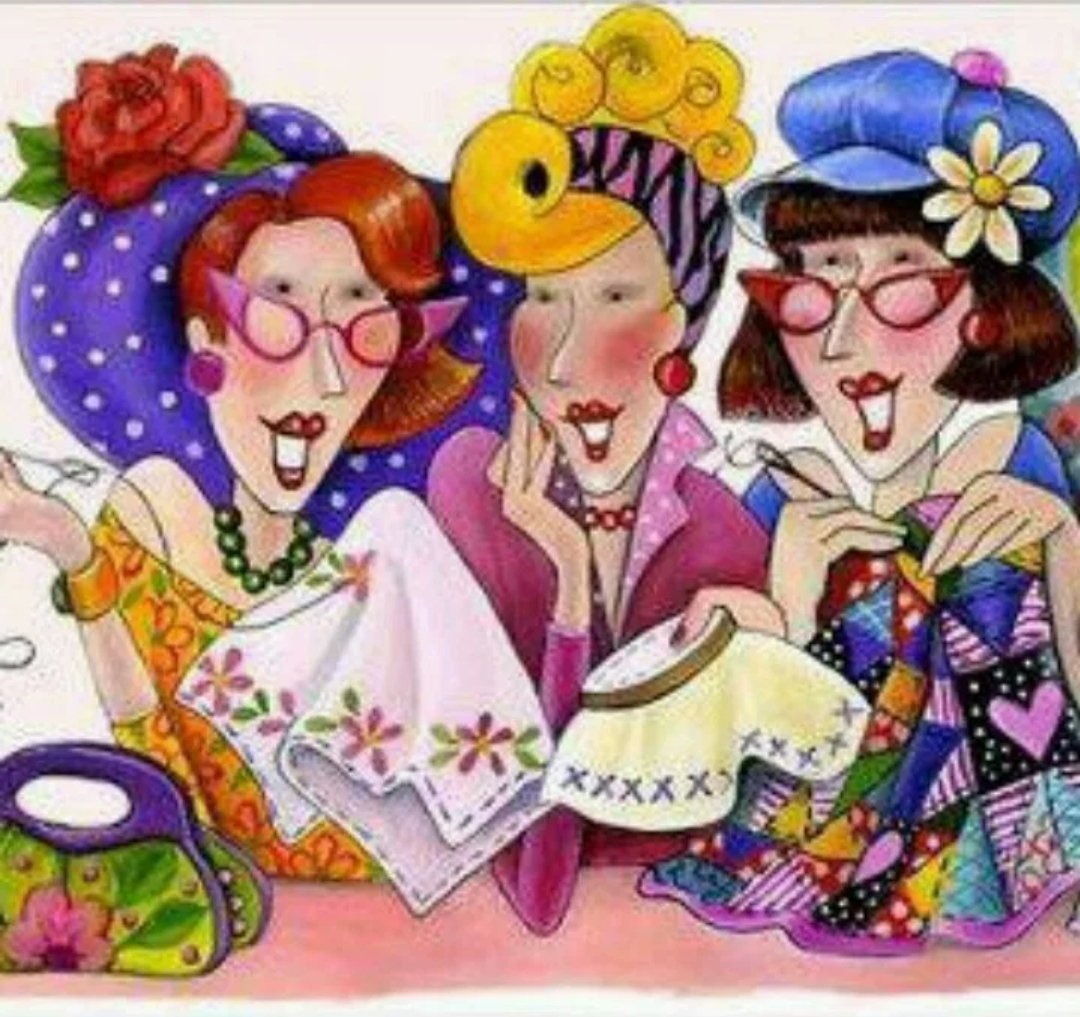 Подружки иллюстрация