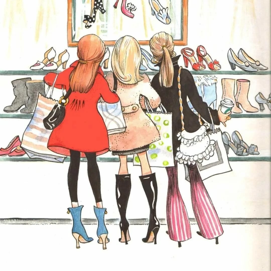 Смешные нарисованные женщины