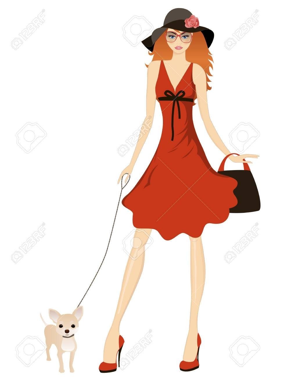 Дама с собачкой на поводке