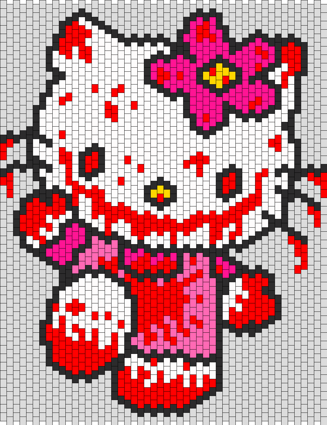 Жаккардовый узор лиса