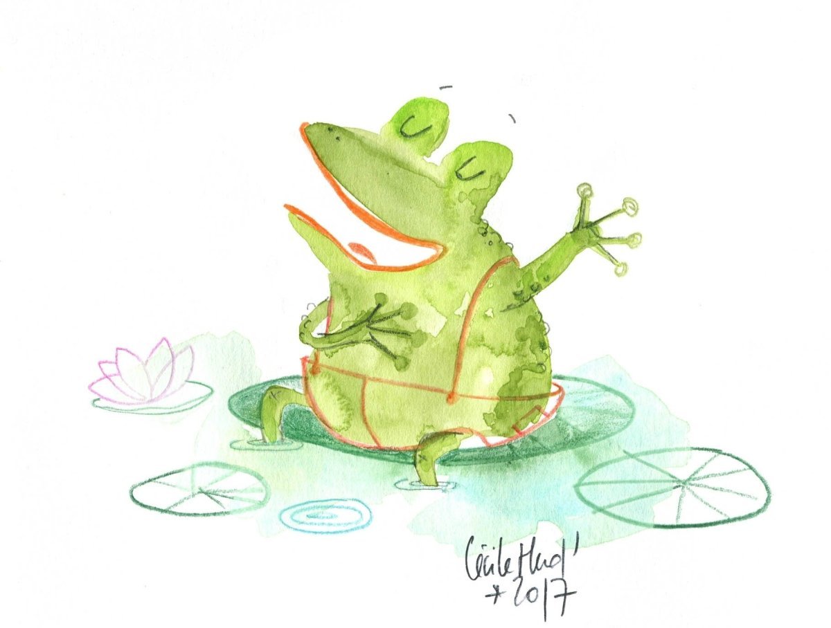 Нарисовать лягушку