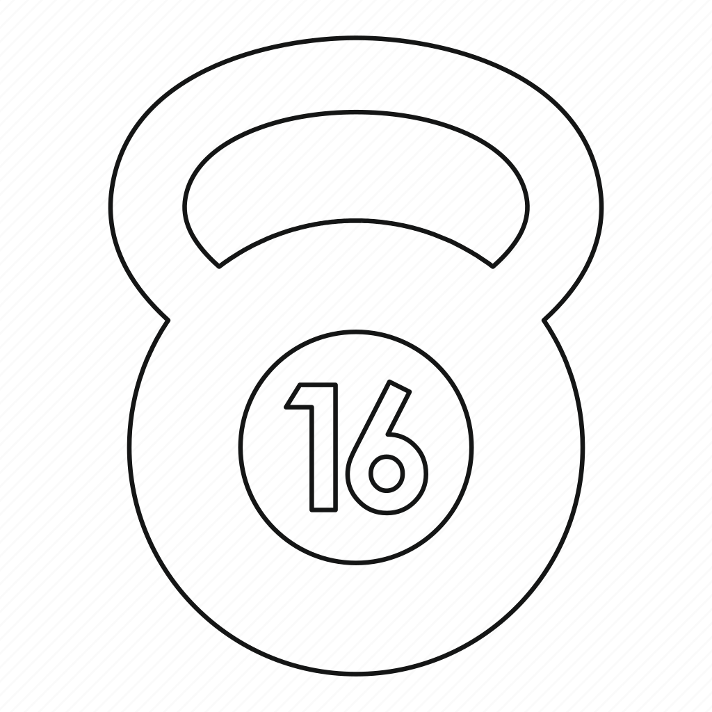 Гиря мультяшный