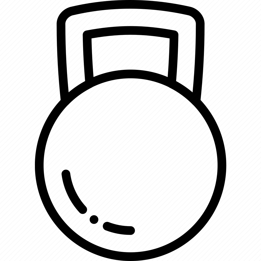 Раскраска гиря для малышей