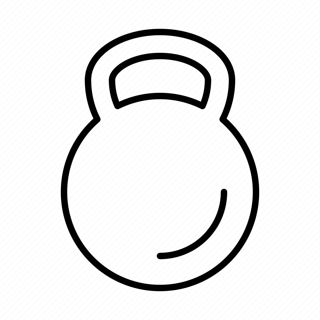 Значок гирьки