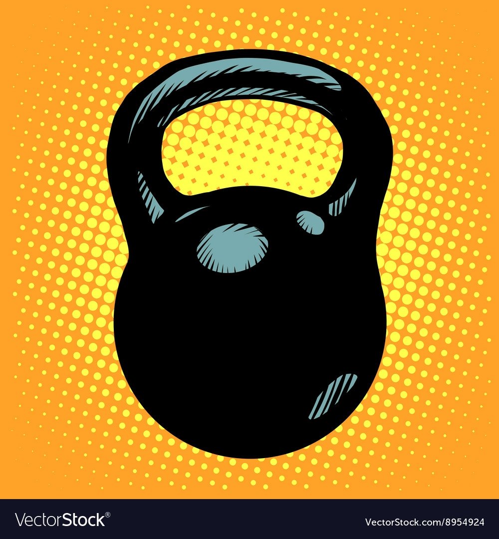 Гиря черно белая