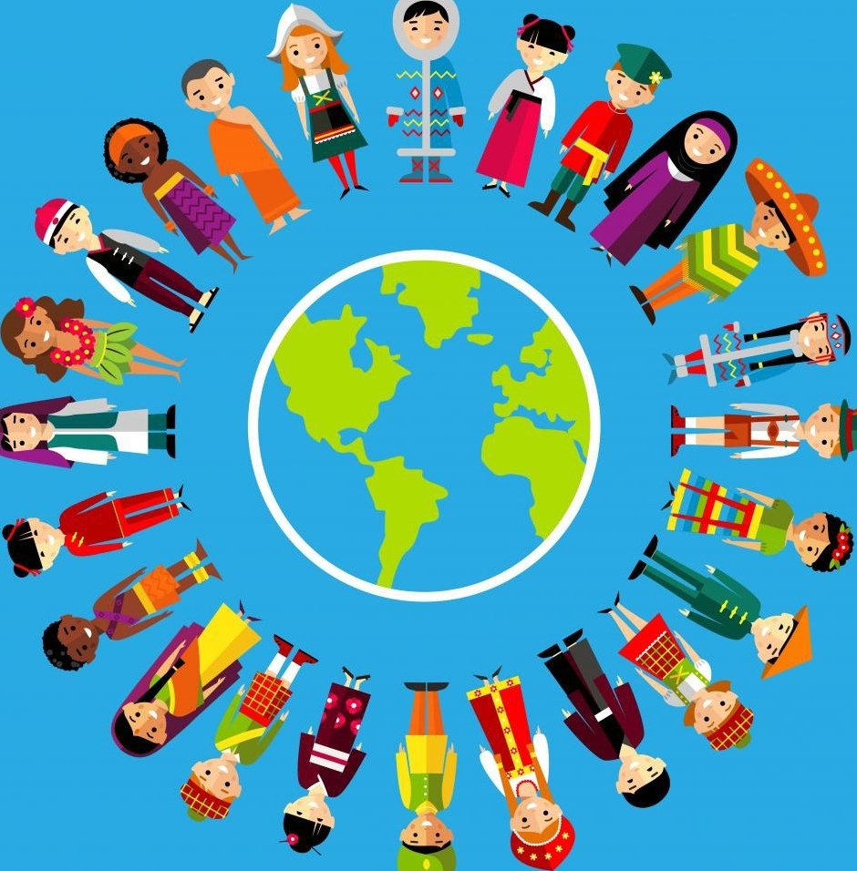 Люди разных национальностей вместе