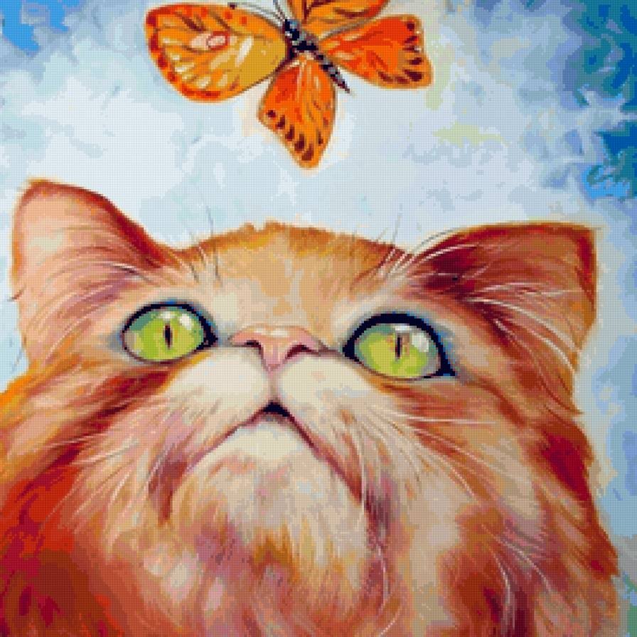 Рыжие коты в живописи