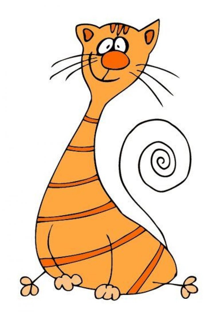 Рыжий кот вектор