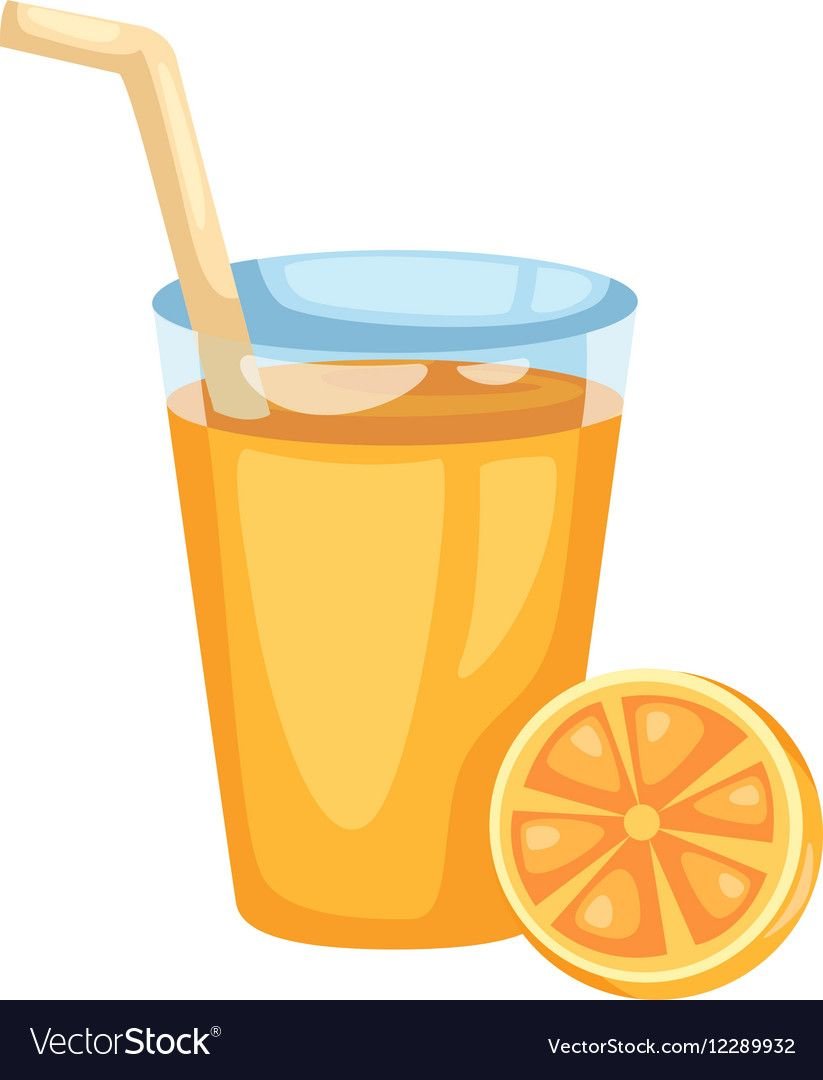 Апельсиновый сок рисунок на белом фоне