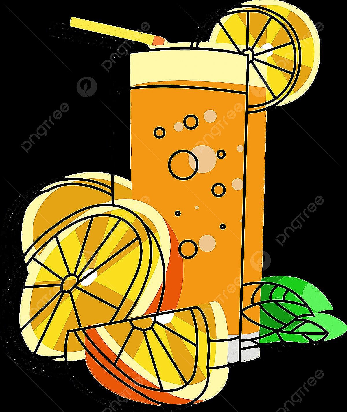 Апельсиновый сок мультяшный