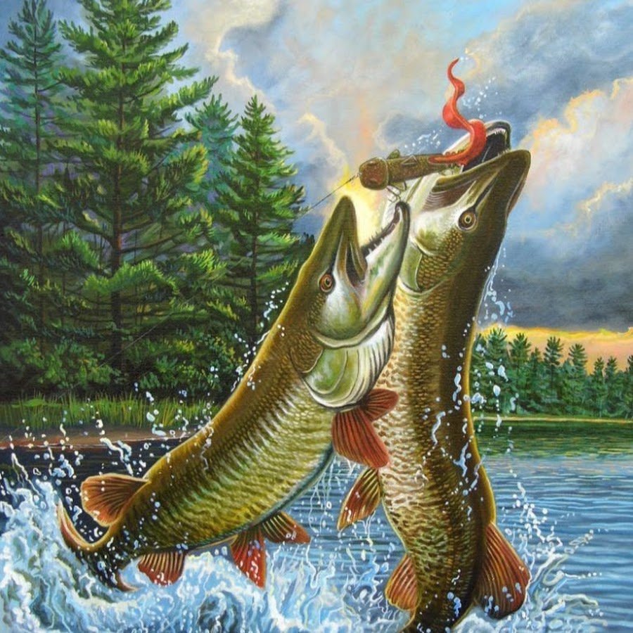 Щука живопись