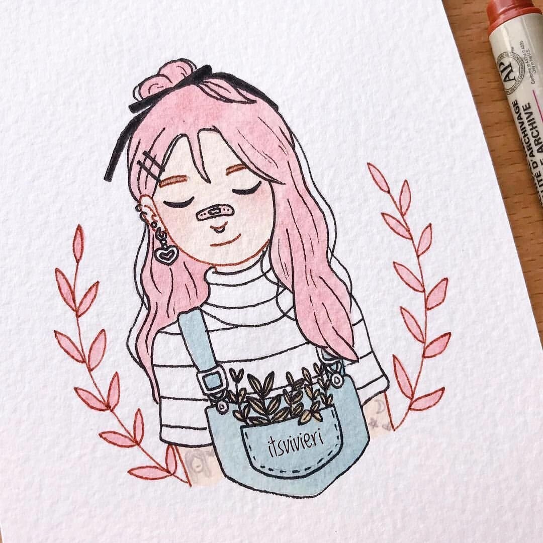 Рисунки для срисовки Эстетика