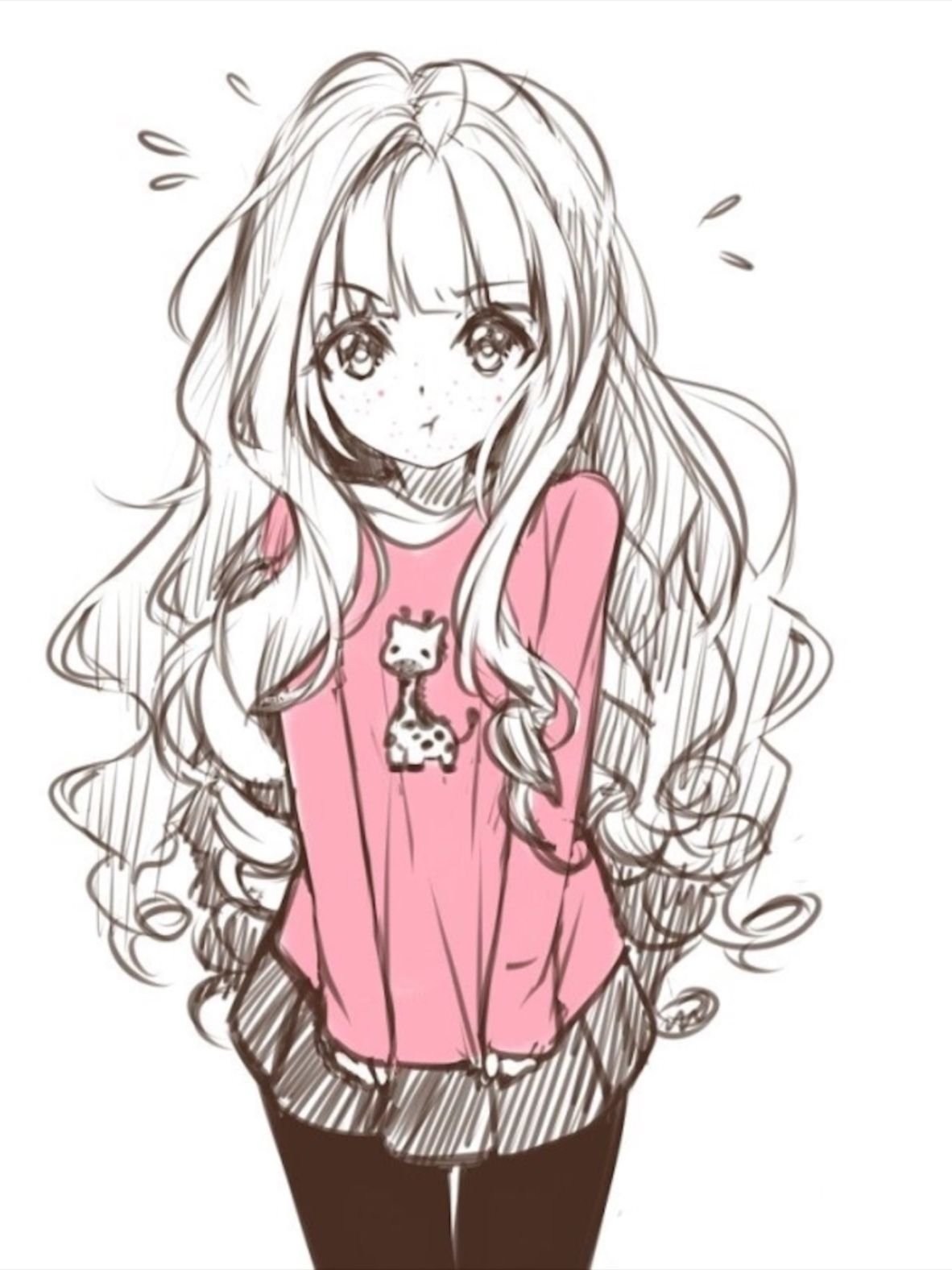 Розовые рисунки для срисовки