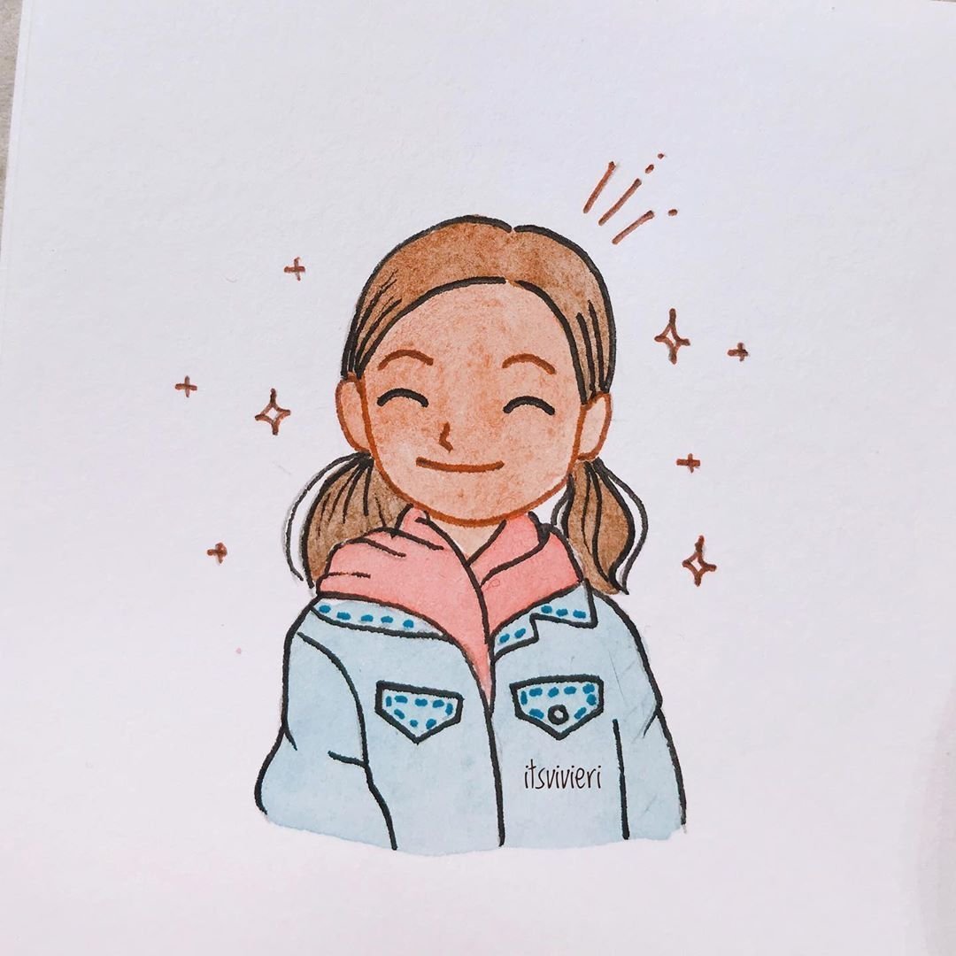 Рисунки девочек для срисовки мультяшные