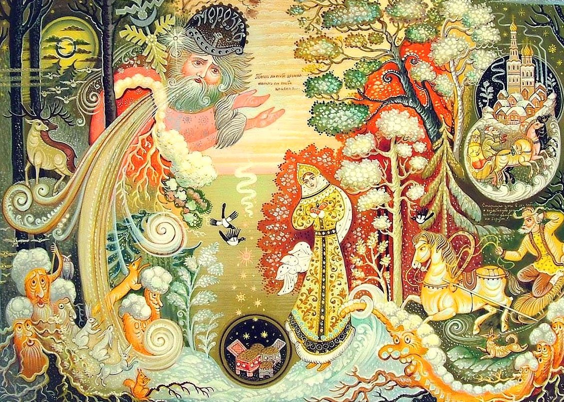 Палехской лаковой миниатюрной живописи. Морозко