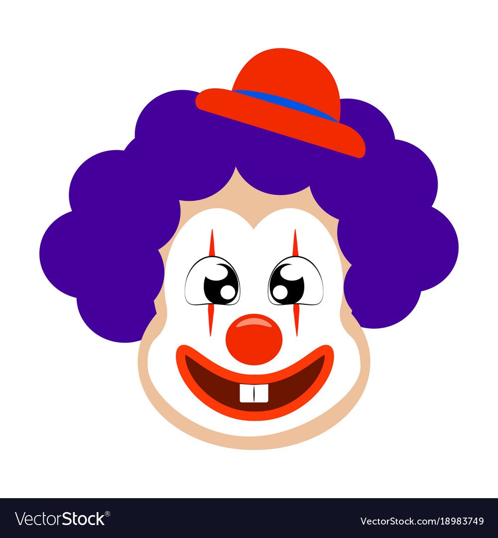 Клоун милый вектор