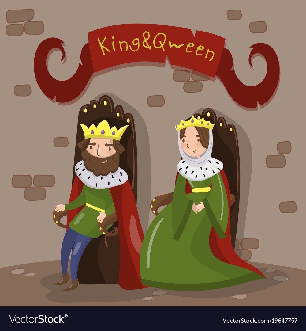 Парные тату Король и дама эскиз