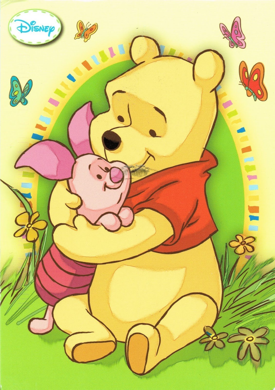 Открытка с днём рождения Винни пух