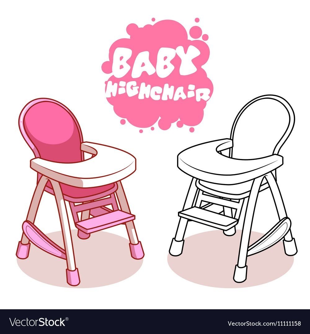 Стул для кормления вектор