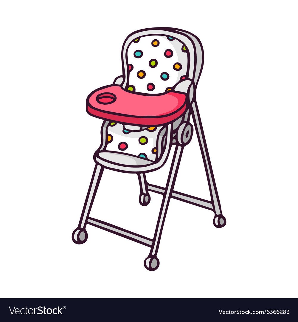 Детский стульчик вектор