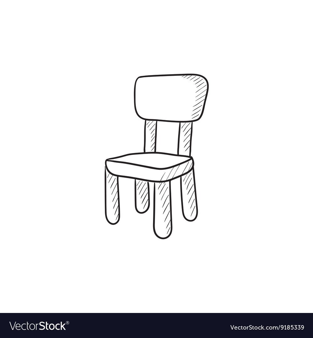 Стуль нарисованный цветной