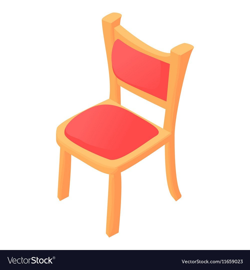 Стул в мультяшном стиле