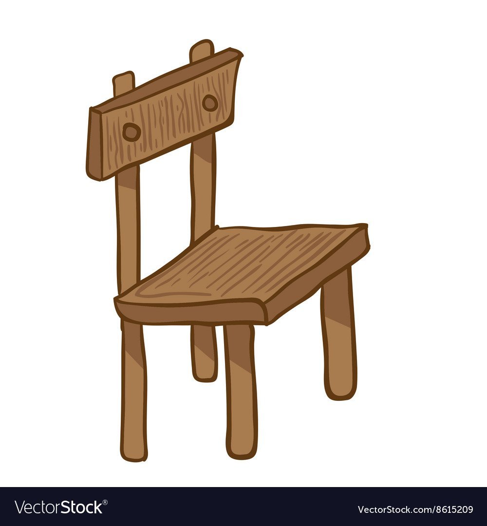 Стул деревянный мультяшный