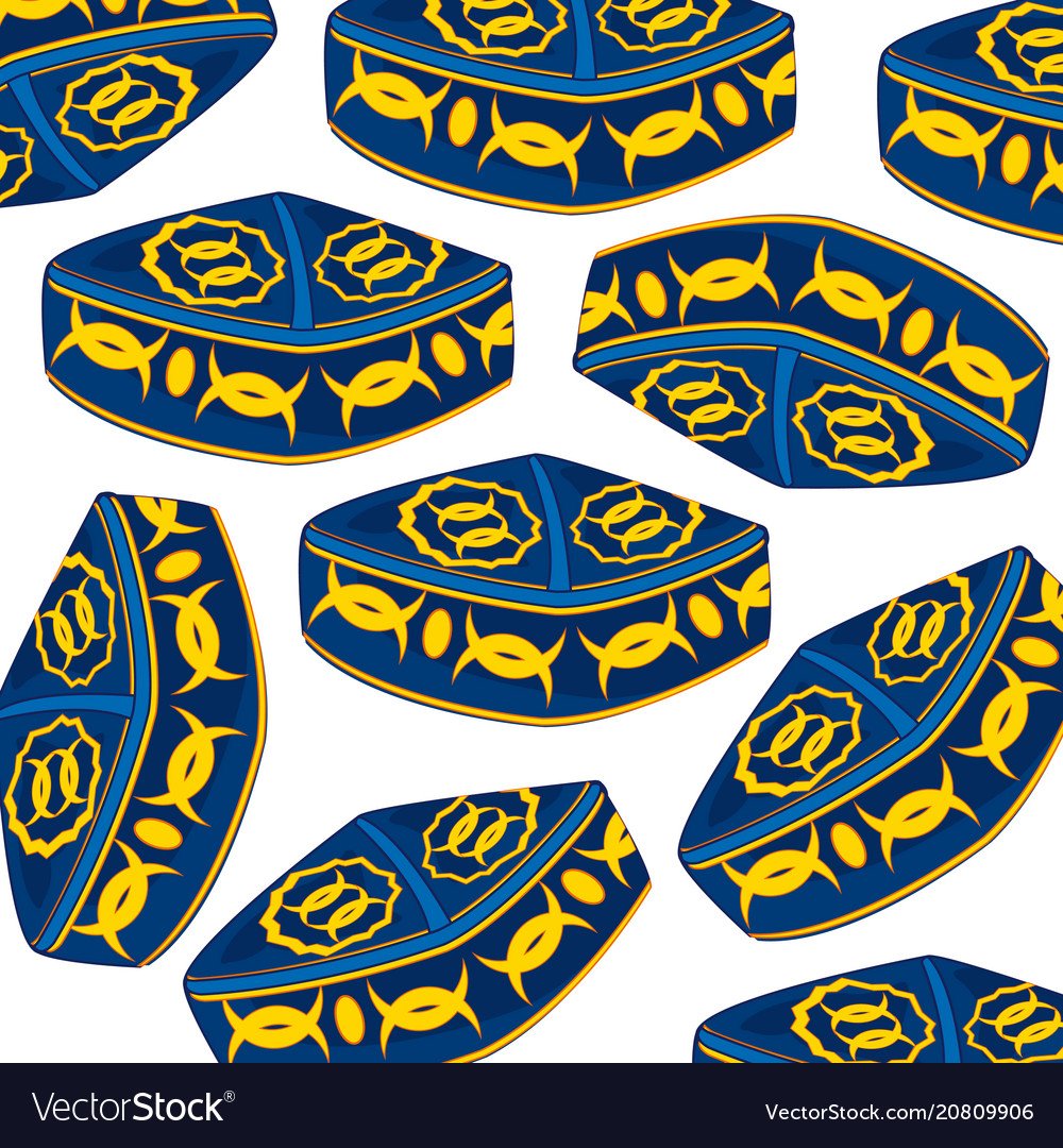 Татарские орнаменты и узоры для тюбетейки