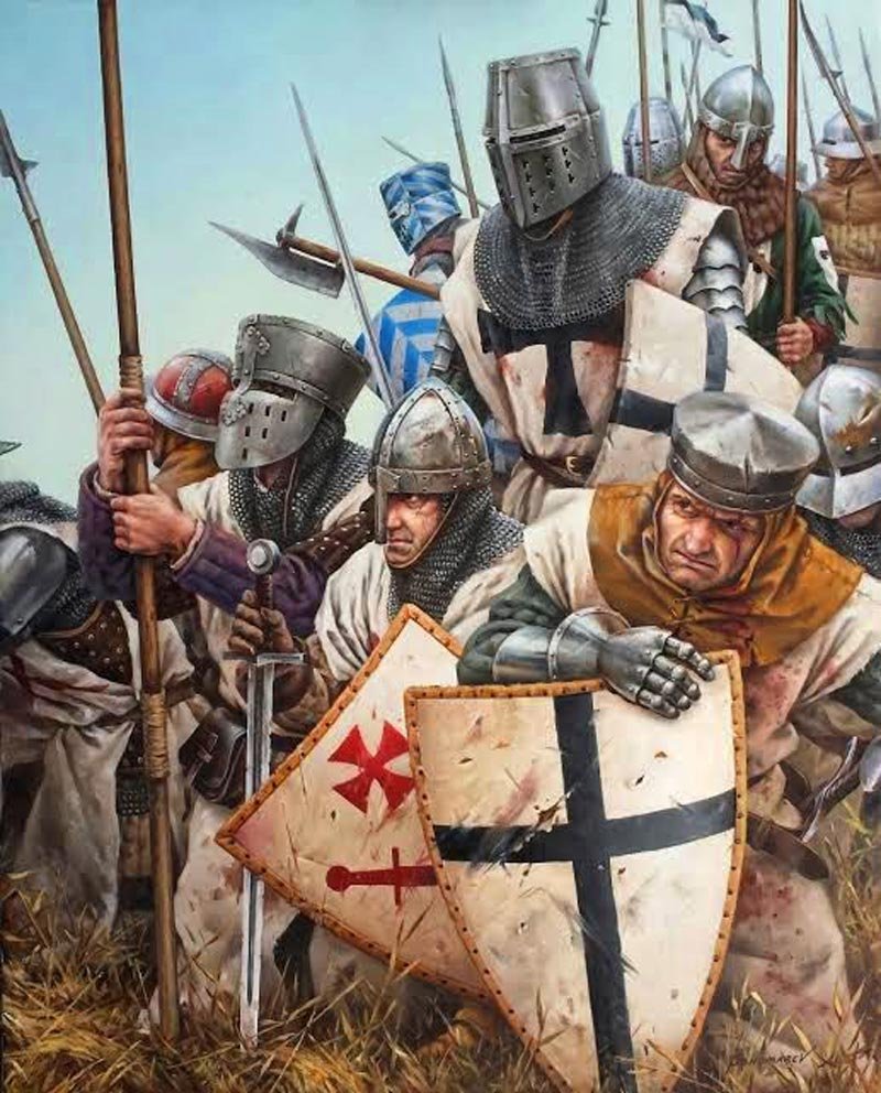 Рыцари крестоносцы в Иерусалиме