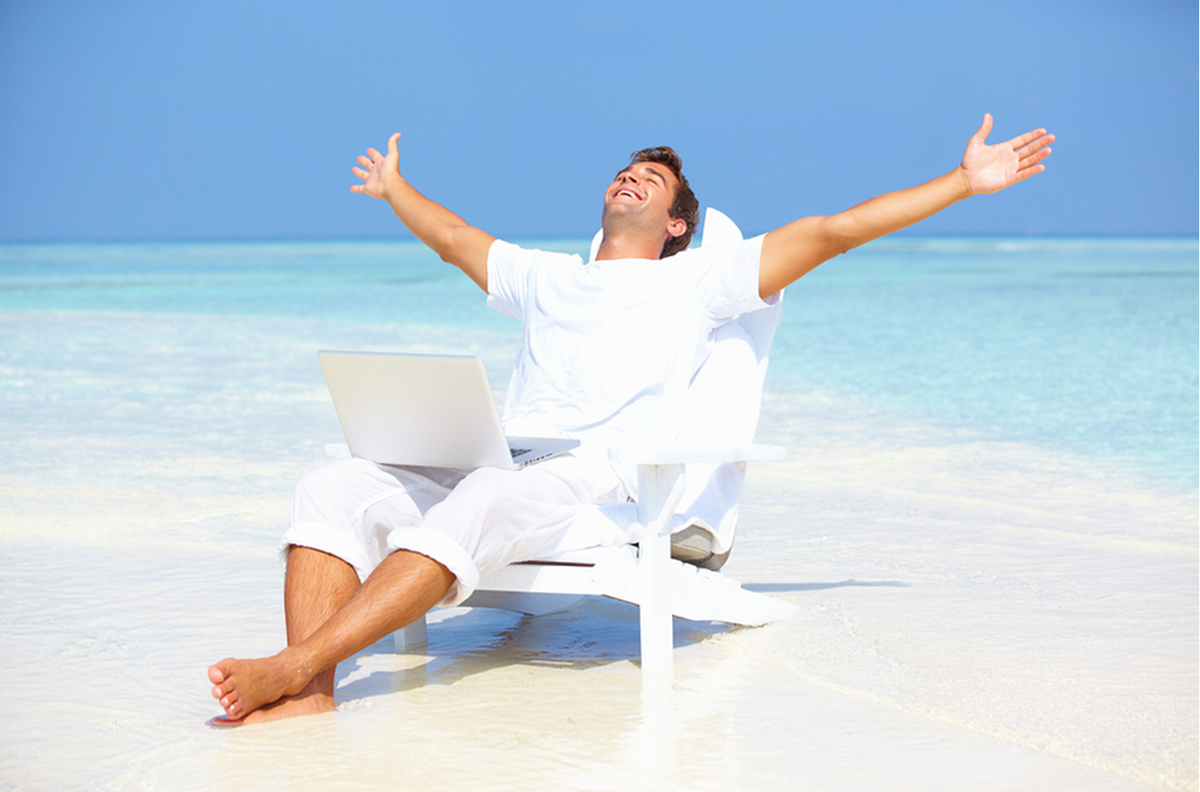 Человек отдыхает